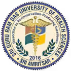 Sri Guru Ram Das University of Health Sciences, Amritsar logo