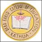 Baba Farid College of Education, Kathua logo