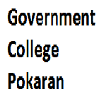 Government College, Pokaran logo