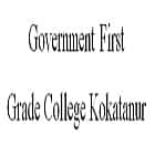 Government First Grade College, Kokatanur logo