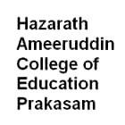 Hazarath Ameeruddin College of Education, Prakasam logo