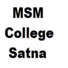 MSM College, Satna logo