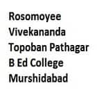 Rosomoyee Vivekananda Topoban Pathagar B Ed College, Murshidabad logo