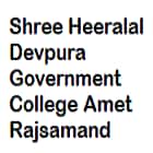 Shree Heeralal Devpura Government College, Amet, Rajsamand logo