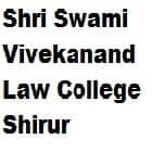 Shri Swami Vivekanand Law College, Shirur logo