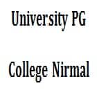 University PG College, Nirmal logo