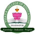 Vijaya College of Education, Dharmapuri logo